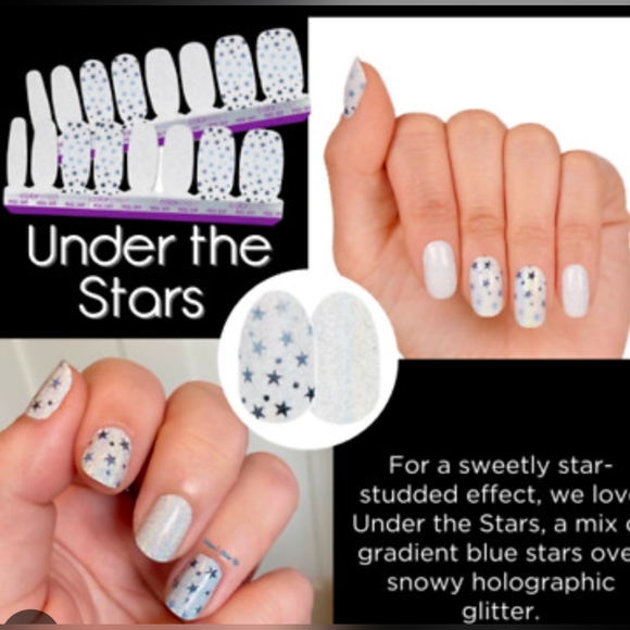 Stocking Stuffer! Color Street 100% Real Nail Polish Strips in Under the Stars - Picture 1 of 10